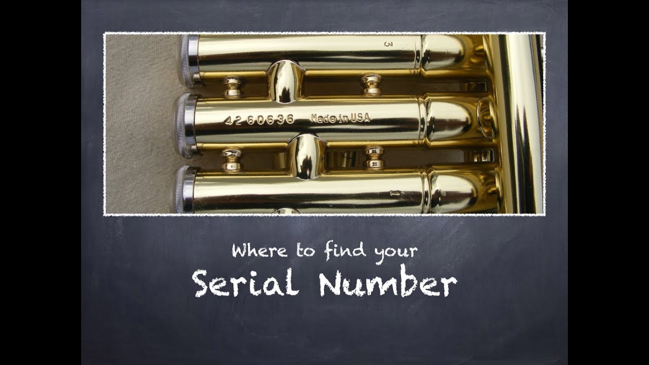 olds trumpet serial numbers